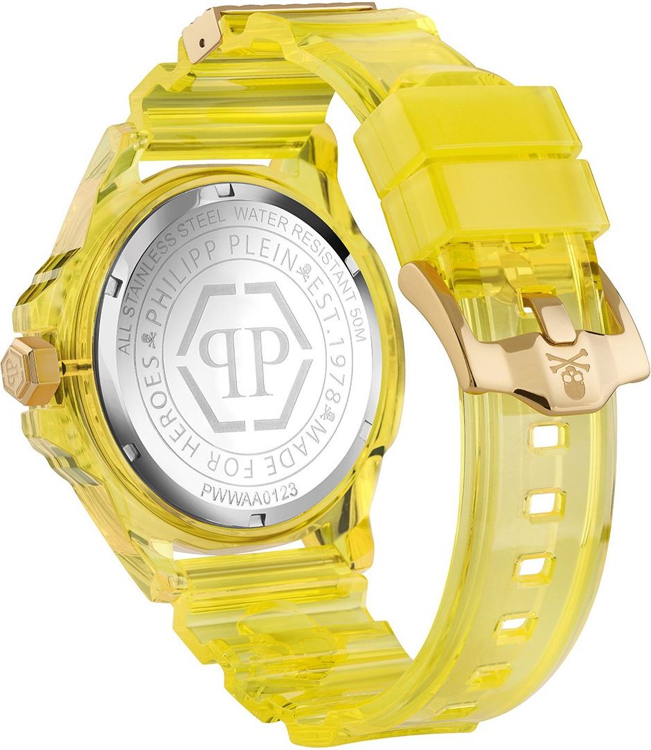 Philipp Plein The $kull Synthetic PWWAA0123 horloge 44mm Zwart