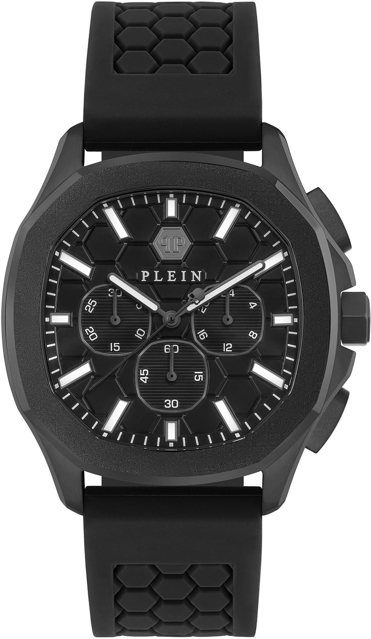 Philipp Plein $pectre Chrono PWSAA0823 horloge 44 mm Zwart