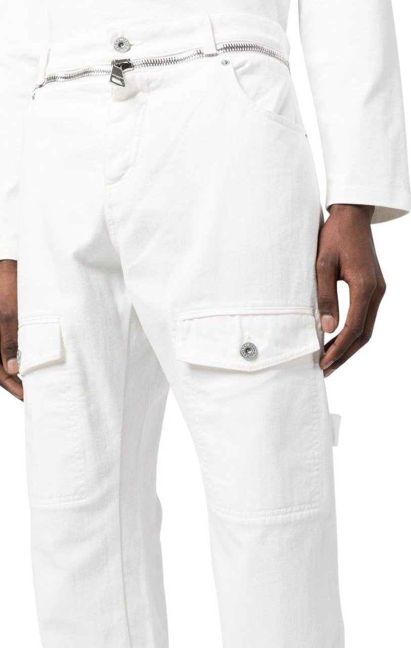 Balmain Jeans White White Wit