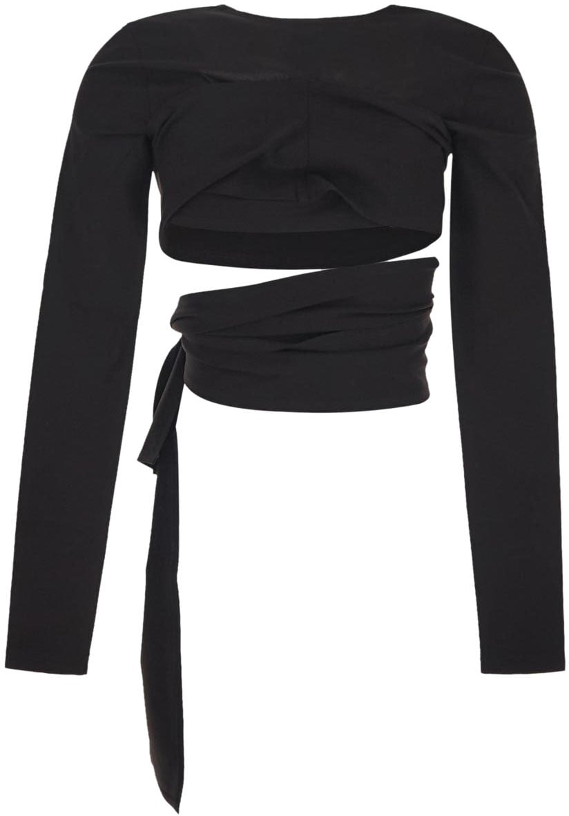 Dolce & Gabbana Tied Up Top Zwart