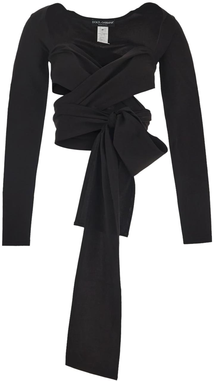 Dolce & Gabbana Tied Up Top Zwart