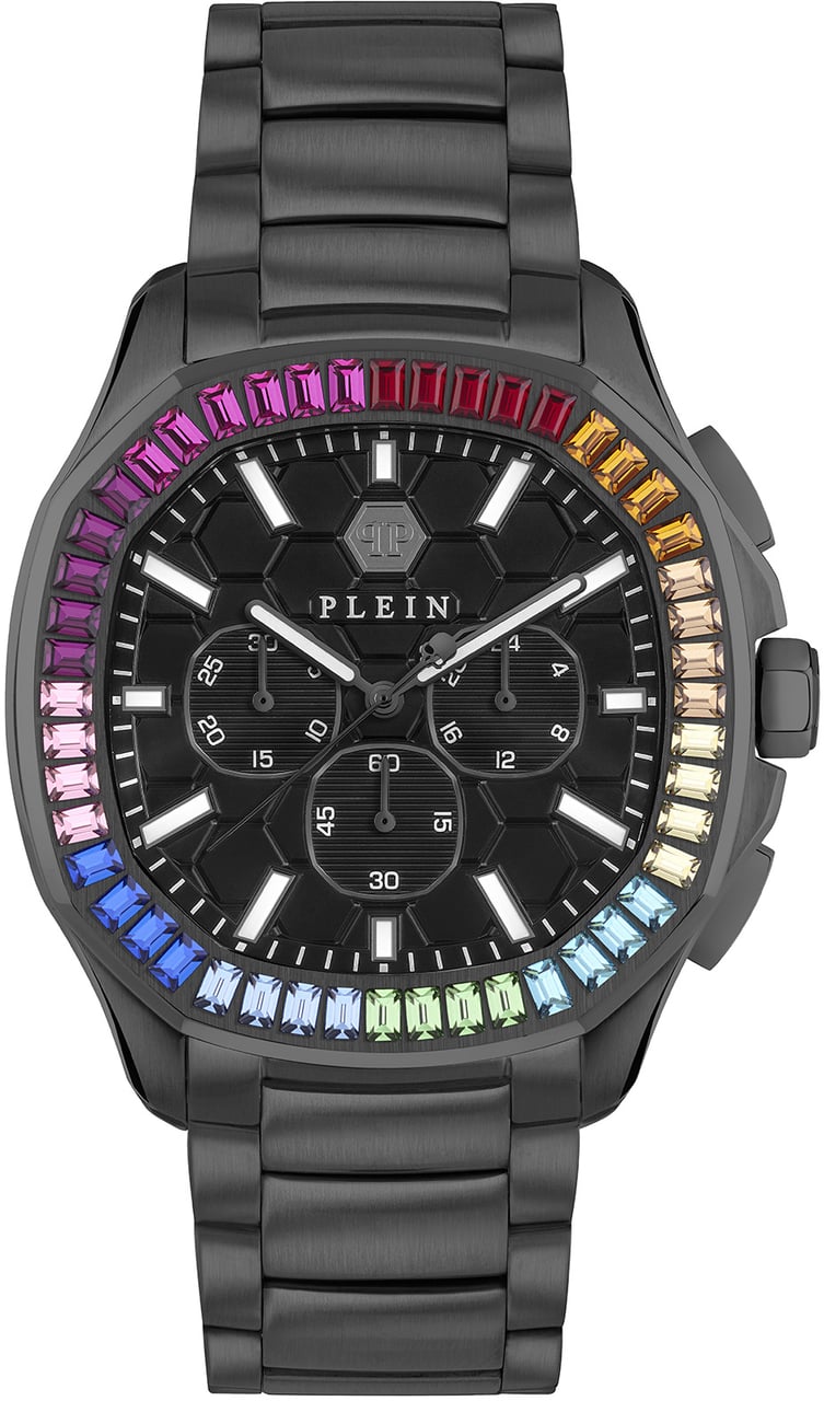 Philipp Plein $pectre Chrono PWSAA0723 horloge 44 mm Zwart