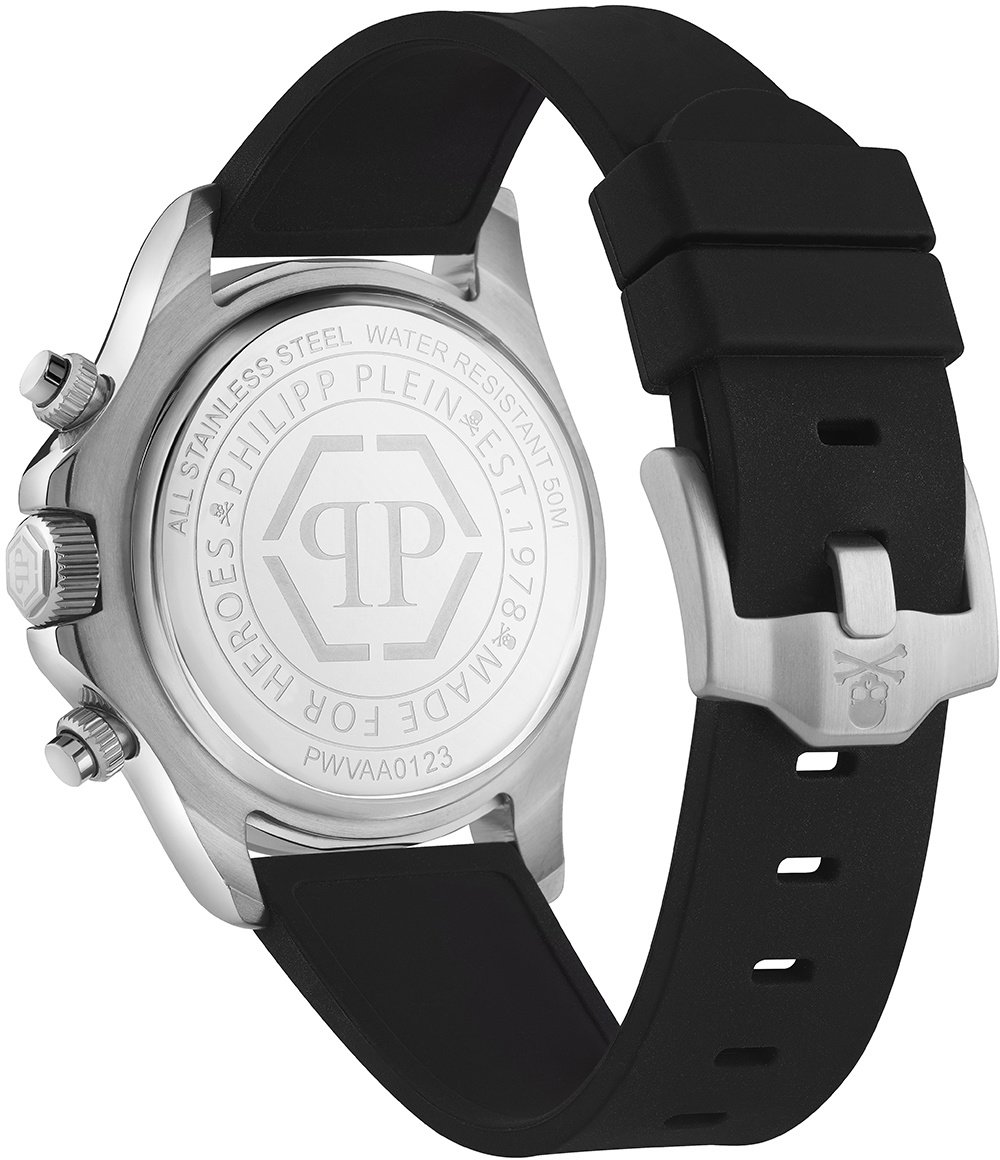 Philipp Plein Nobile Racing PWVAA0123 horloge 43 mm Zilver