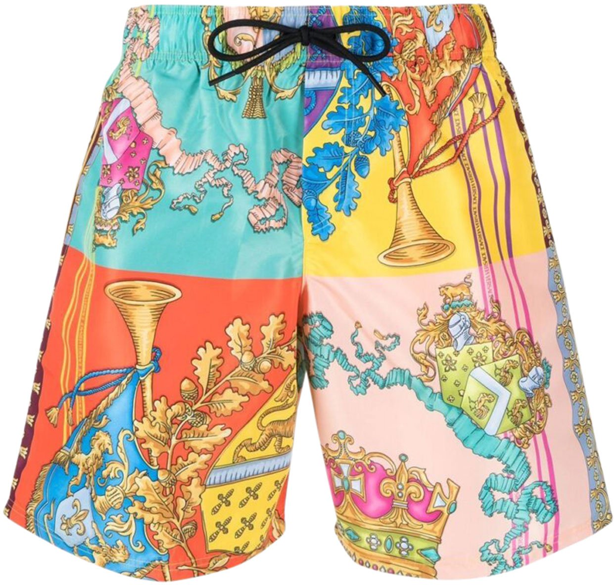 Versace baroque-pattern print swim shorts Divers