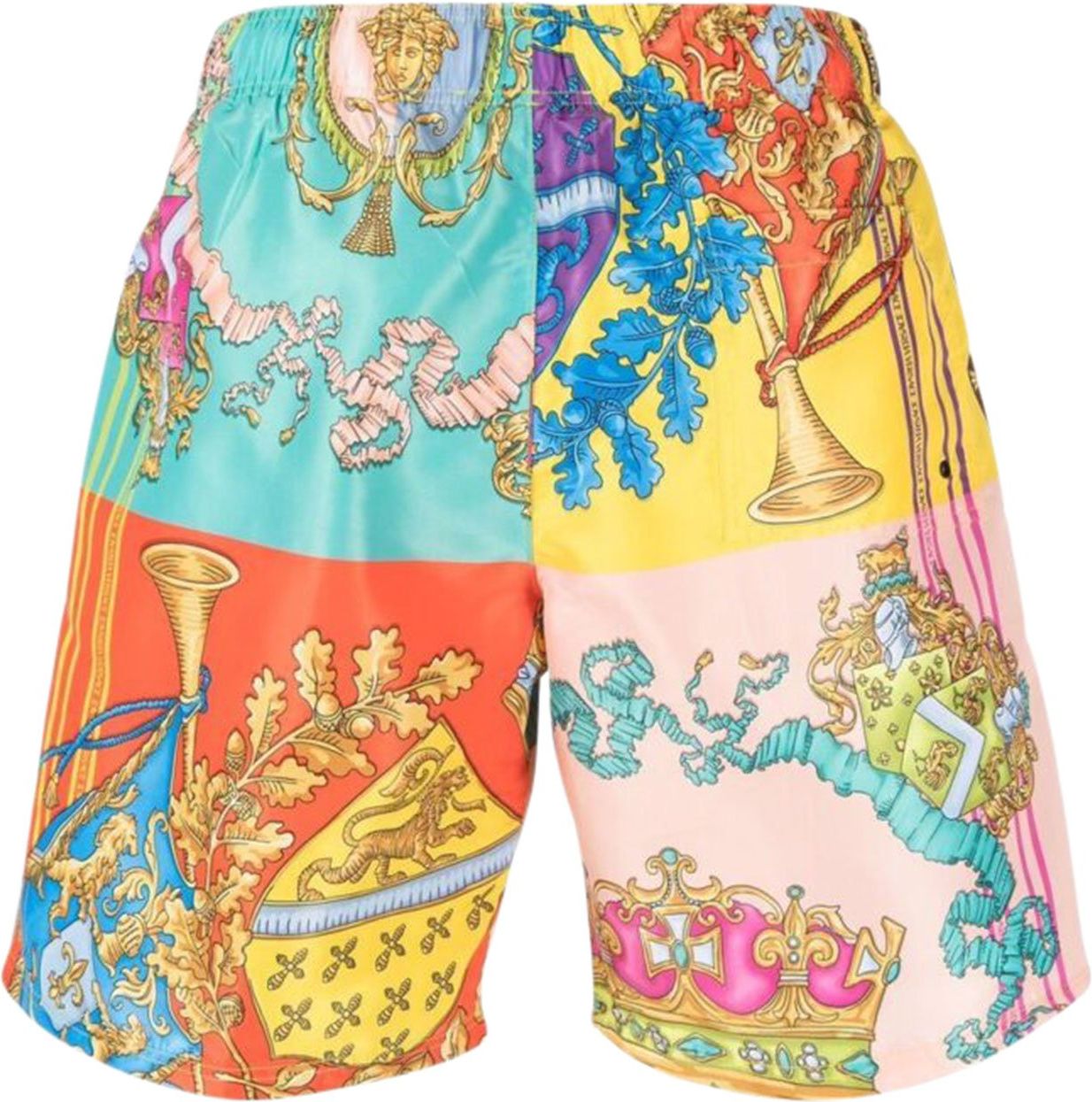 Versace baroque-pattern print swim shorts Divers