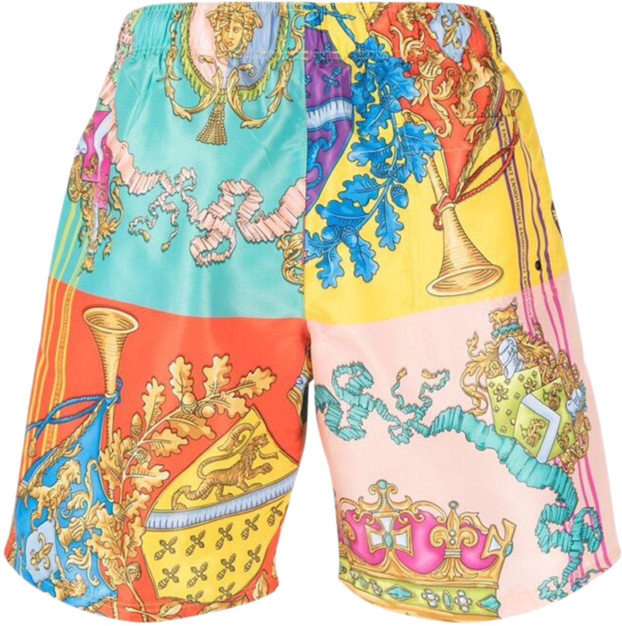 Versace baroque-pattern print swim shorts Divers