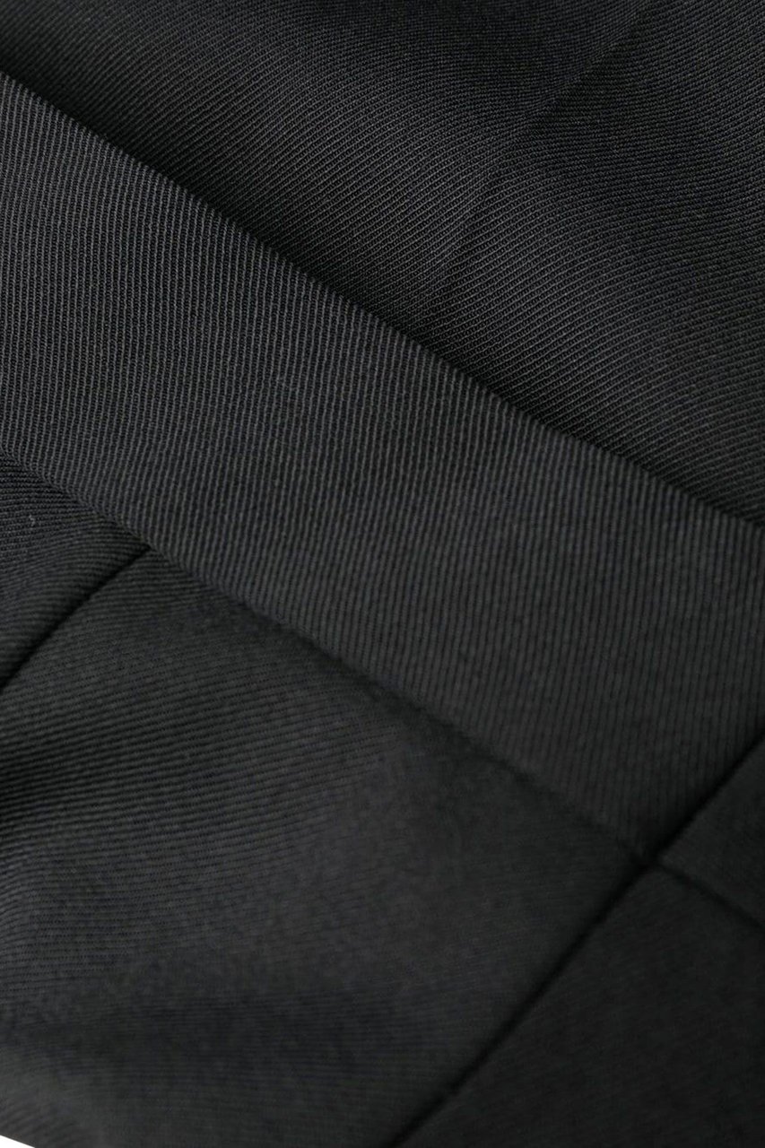 Stella McCartney satin-waistband detail trousers Zwart
