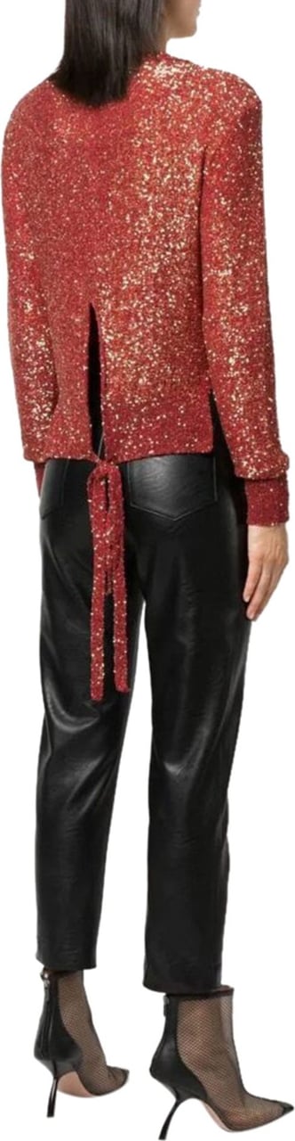 Stella McCartney sequin-embellished cardigan Rood