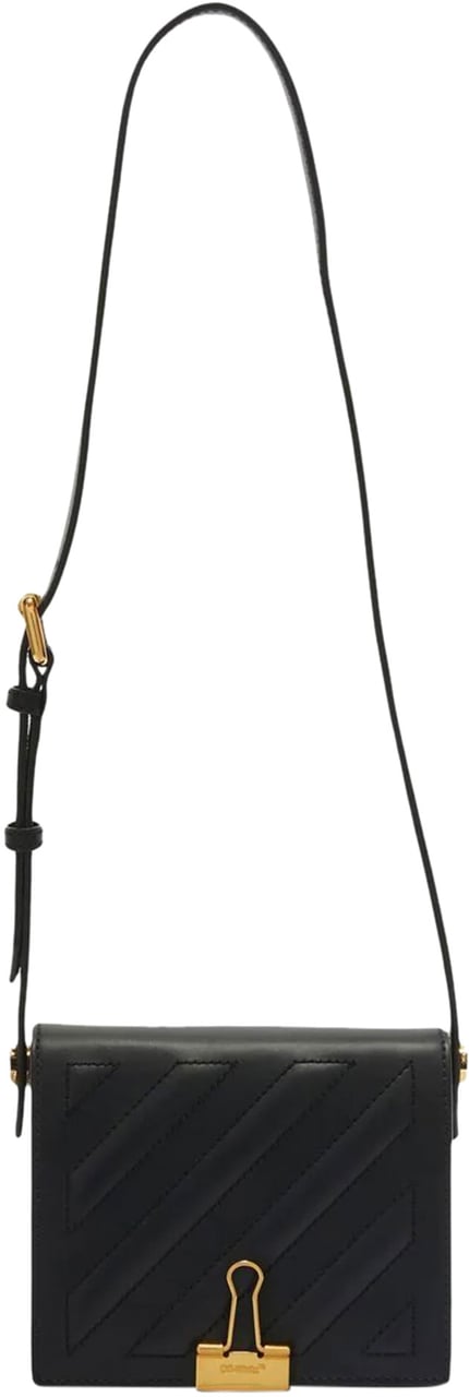 OFF-WHITE Diag stripe-embroidered bag Zwart