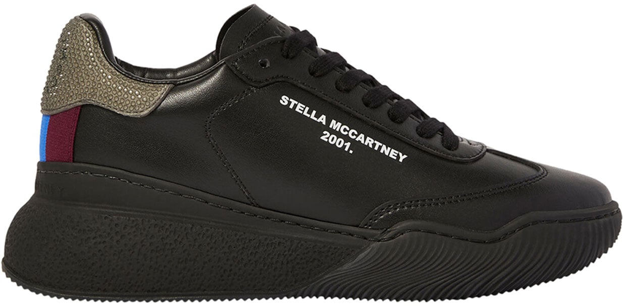 Stella McCartney Loop rhinestone-detail sneakers Zwart