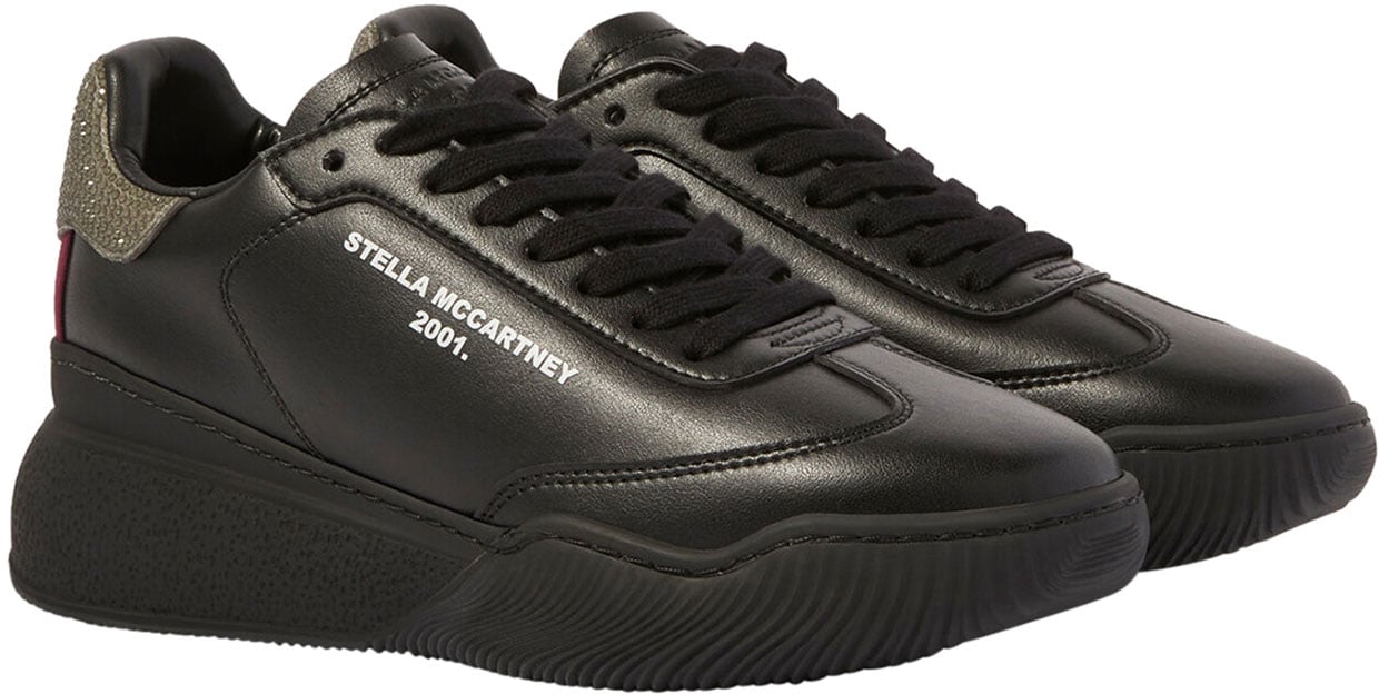 Stella McCartney Loop rhinestone-detail sneakers Zwart