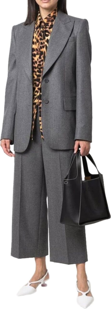 Stella McCartney cropped flannel trousers Grijs