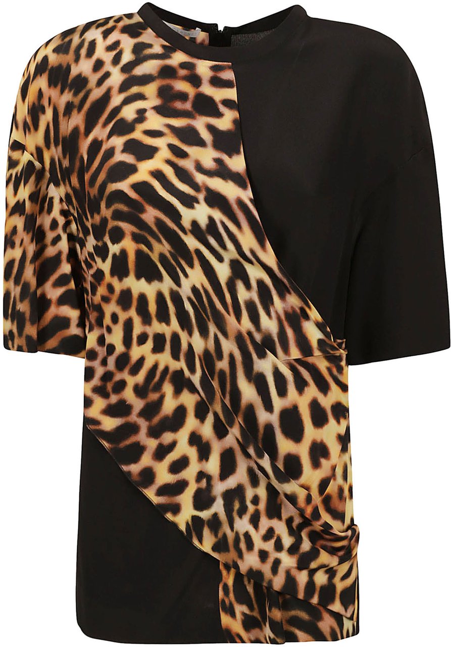 Stella McCartney cheetah print panel T-shirt Divers
