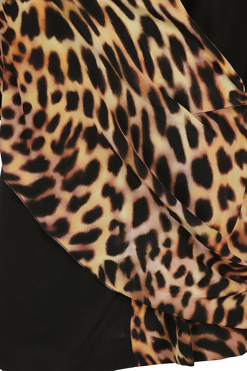 Stella McCartney cheetah print panel T-shirt Divers