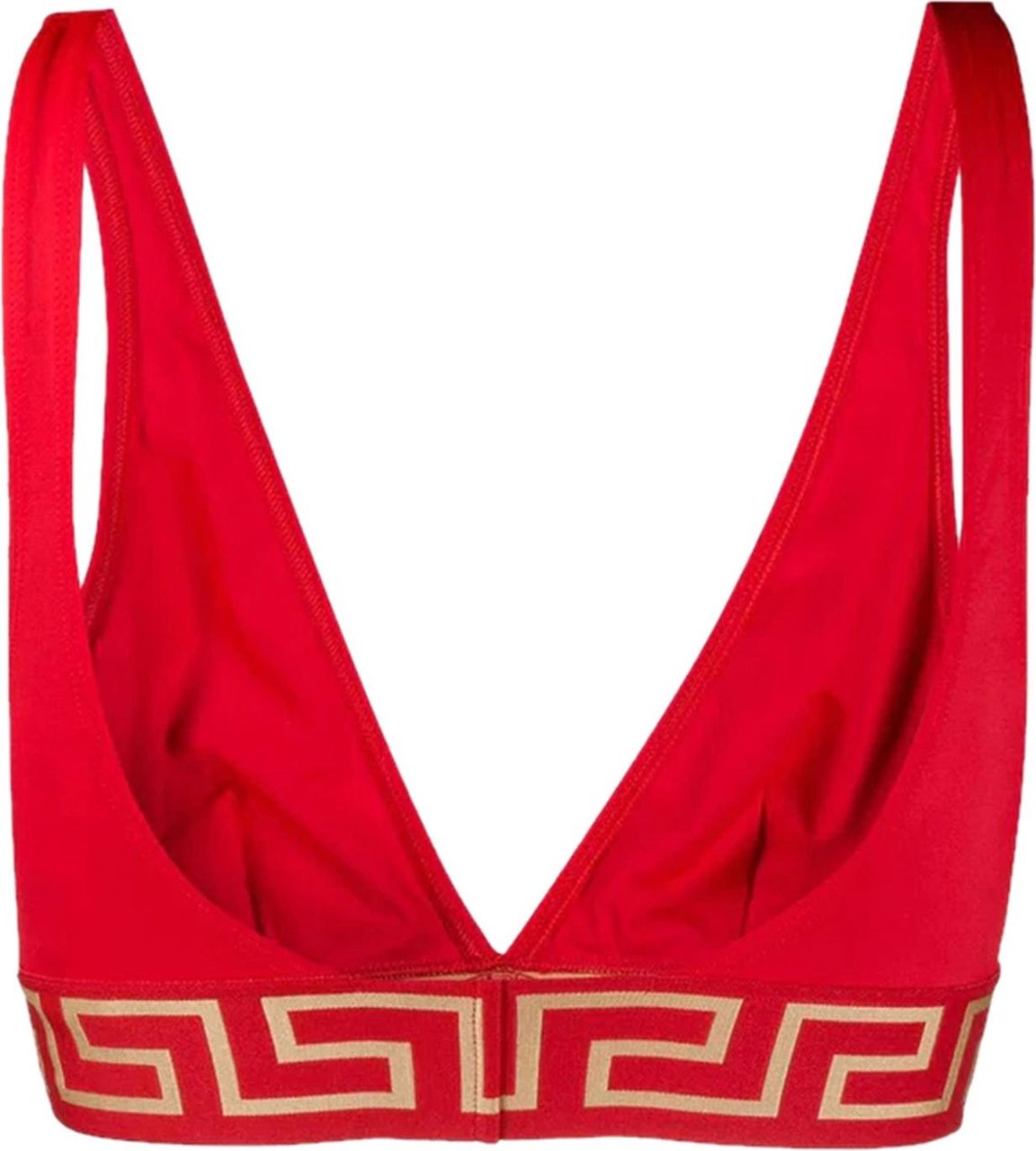 Versace Greca triangle bikini top Rood