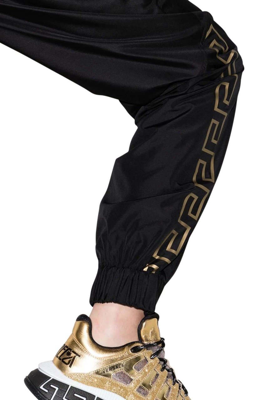 Versace logo-print track pants Zwart