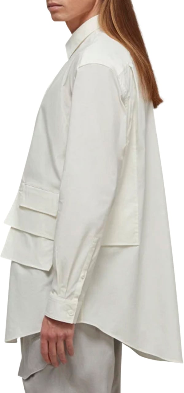 Y-3 flap-pocket detail shirt Wit