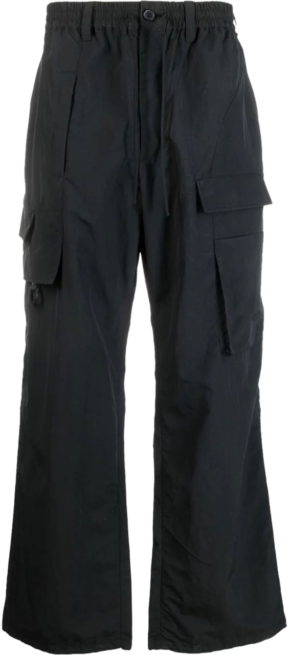 Y-3 loose-fit cotton pants Zwart