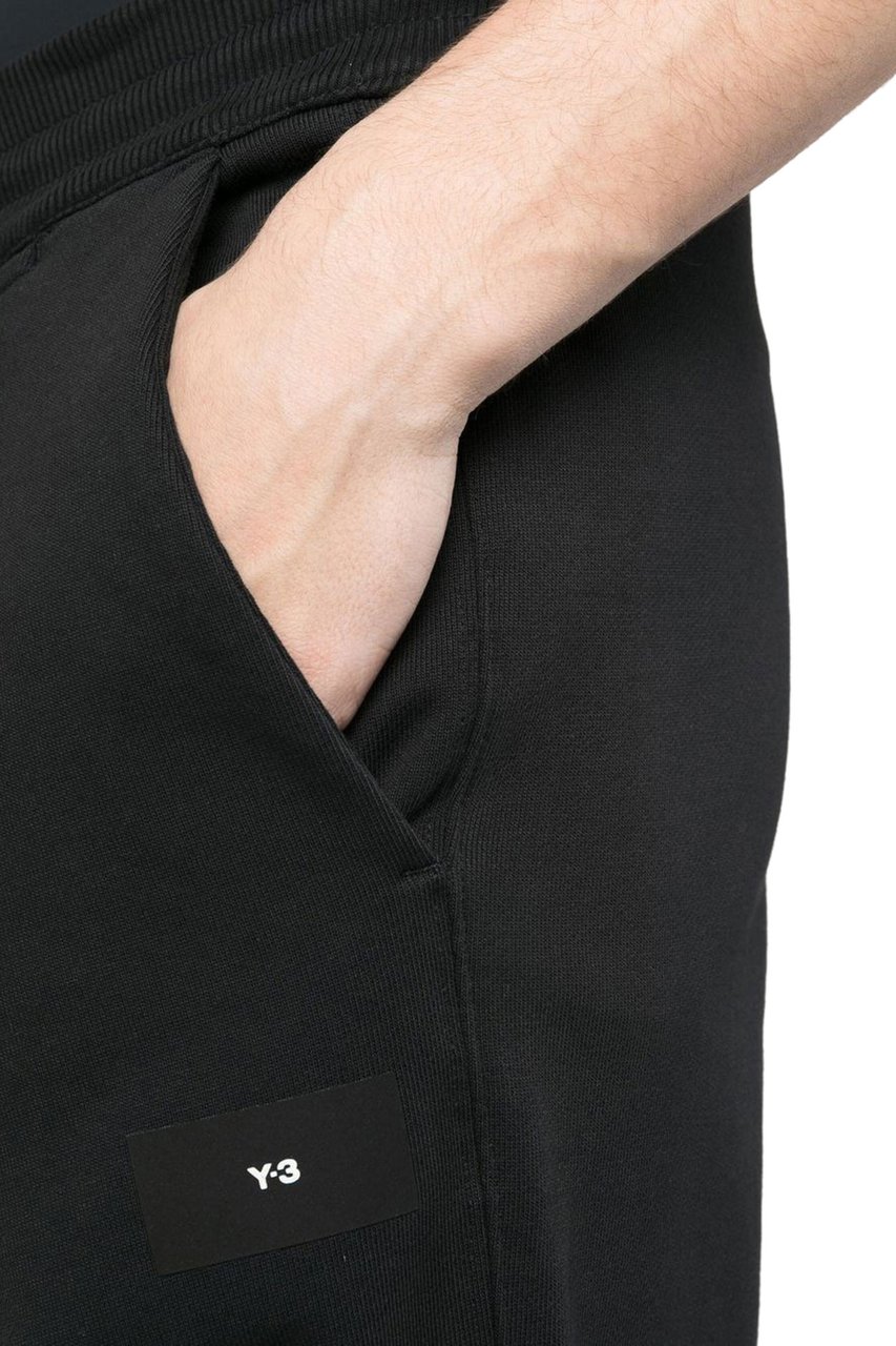 Y-3 organic cotton track pants Zwart