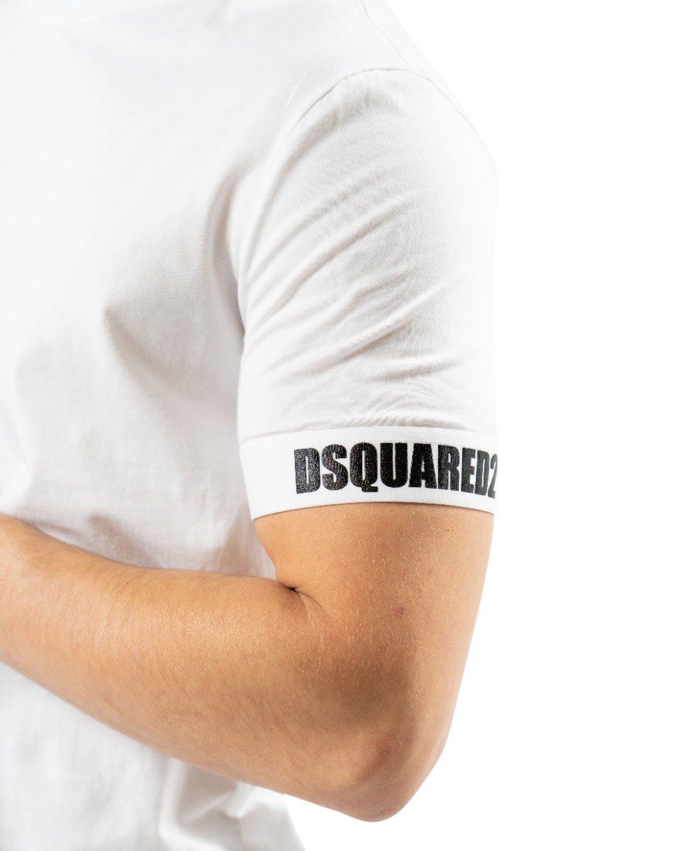 Dsquared2 Round Neck T-Shirt Wit