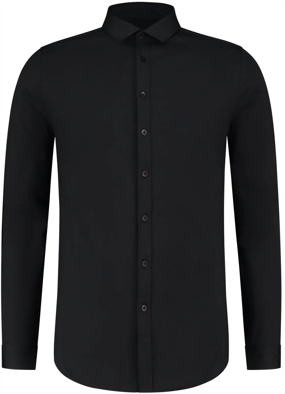 Purewhite Essential Jersey Shirt Zwart Zwart