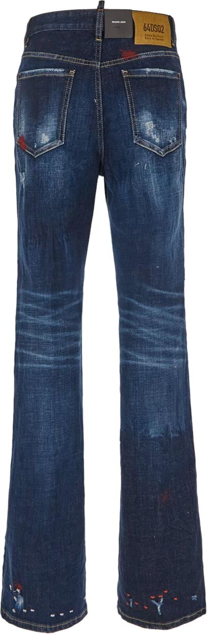 Dsquared2 Roadie Jeans Hearts Blauw