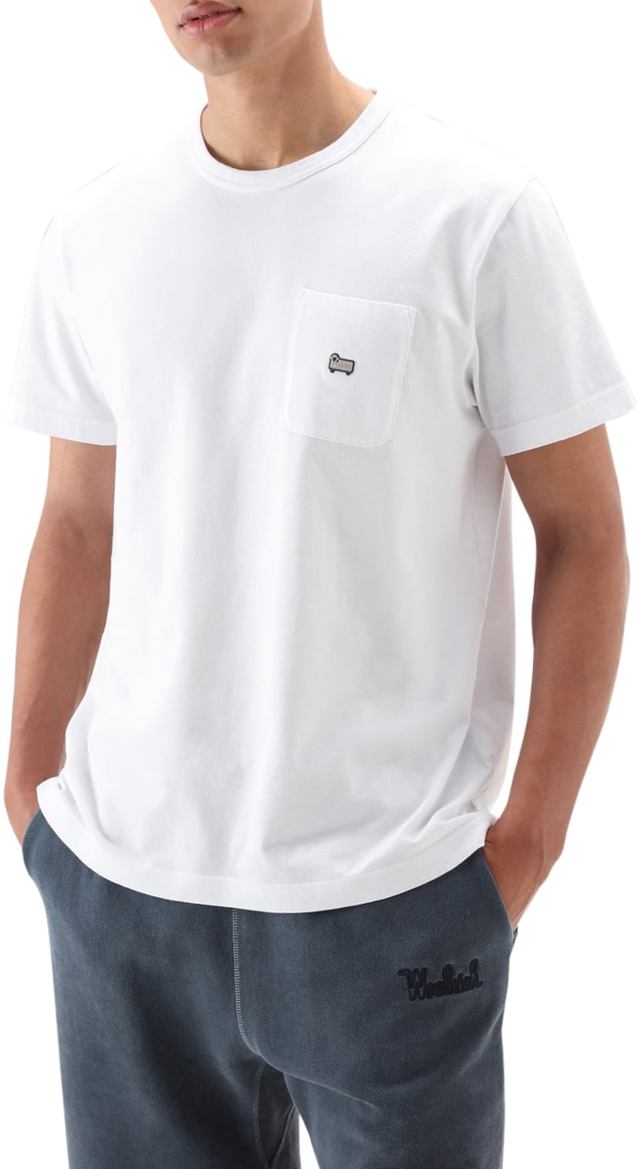 Woolrich pocket tee Wit