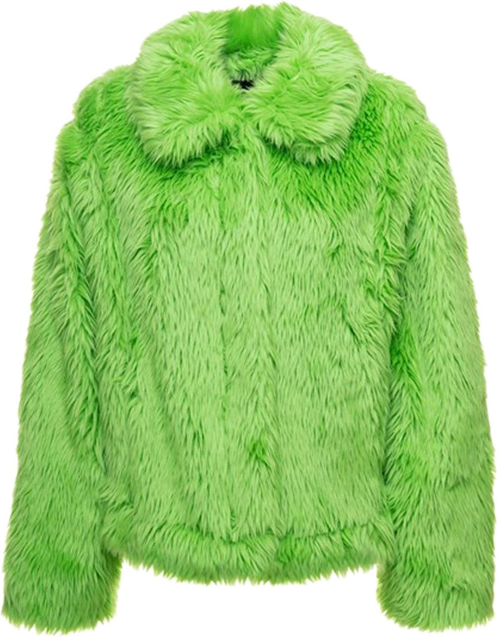 MSGM faux-fur jacket Groen