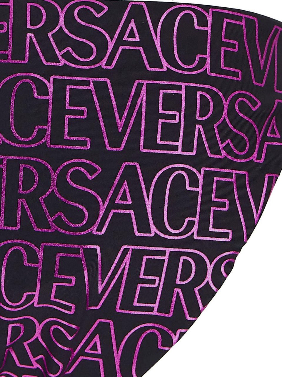 Versace All-Over Logo Bikini Bottom Zwart