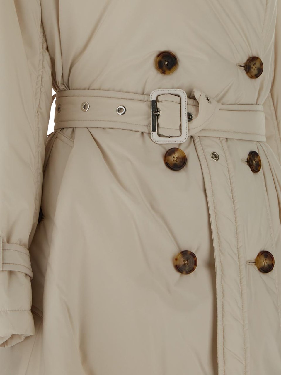 Alexander McQueen belted trench coat Wit