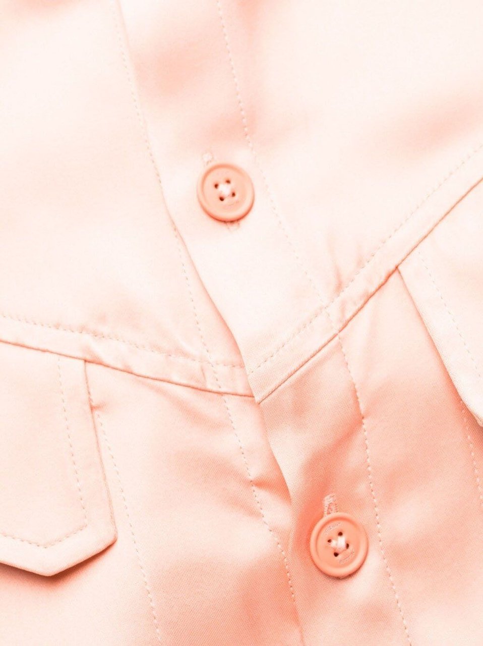 OFF-WHITE Toy Box Satin Twist Shirt Roze