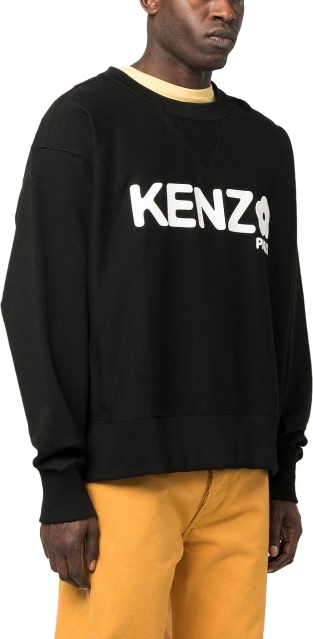 Kenzo Cotton Logo Sweatshirt Zwart