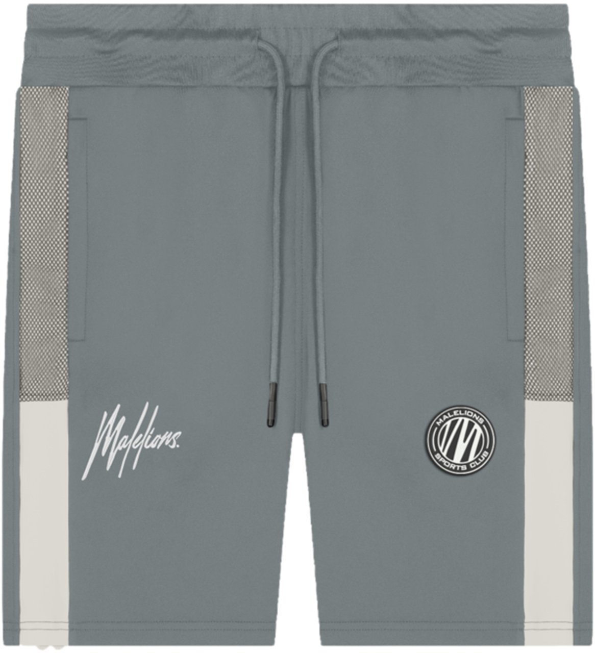 Malelions Transfer T-Shirt - Light Grey/Antra Grijs