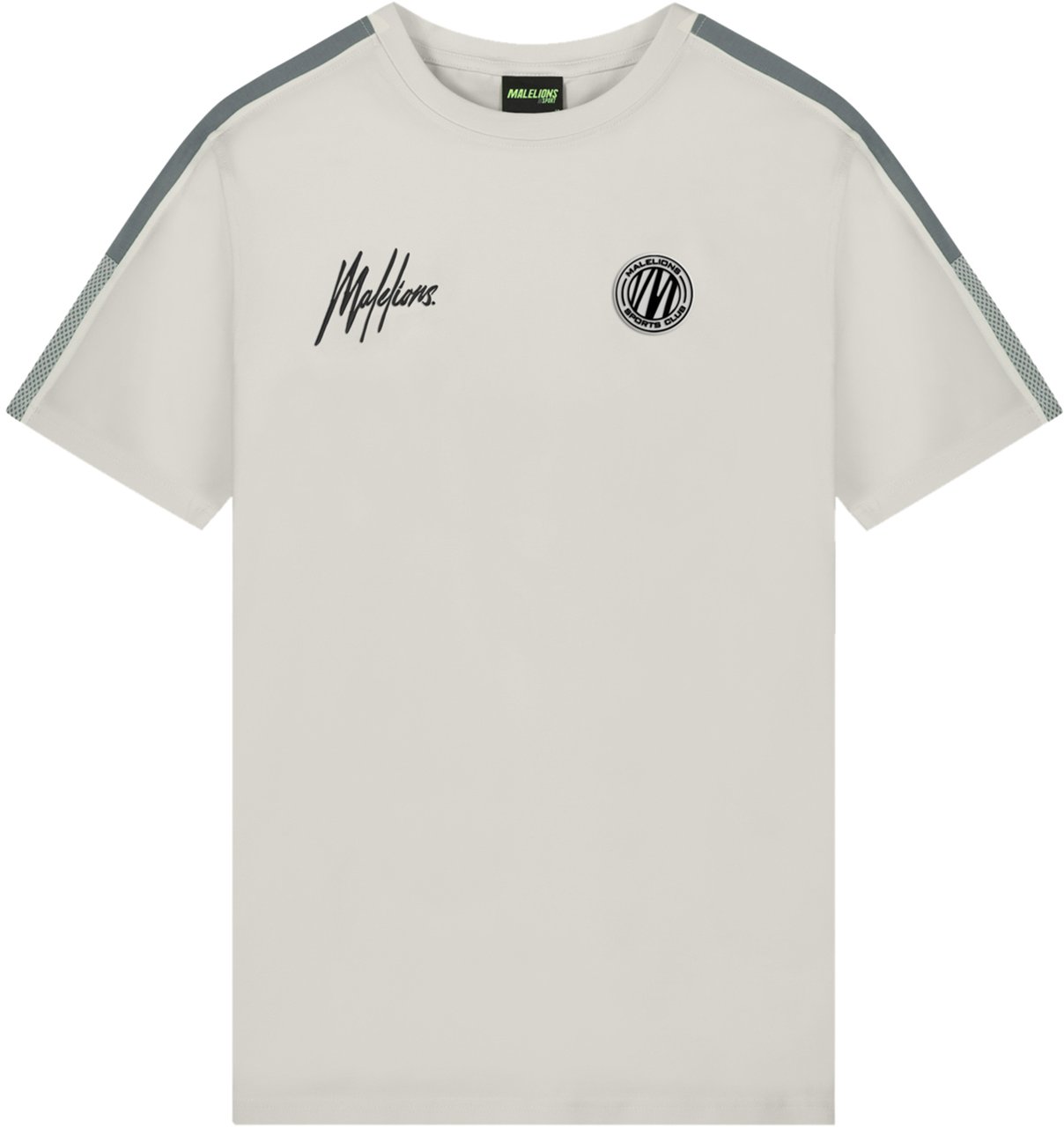 Malelions Transfer T-Shirt - Light Grey/Antra Grijs