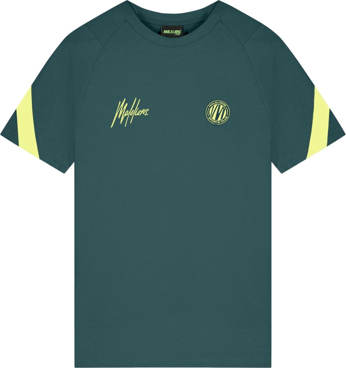 Malelions Pre-Match T-Shirt - Teal/Lime Groen
