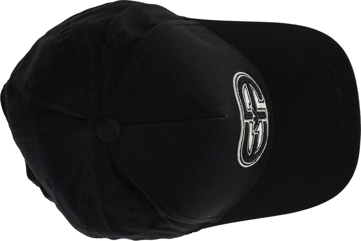 Emporio Armani Black Baseball Cap With Patch Black Zwart