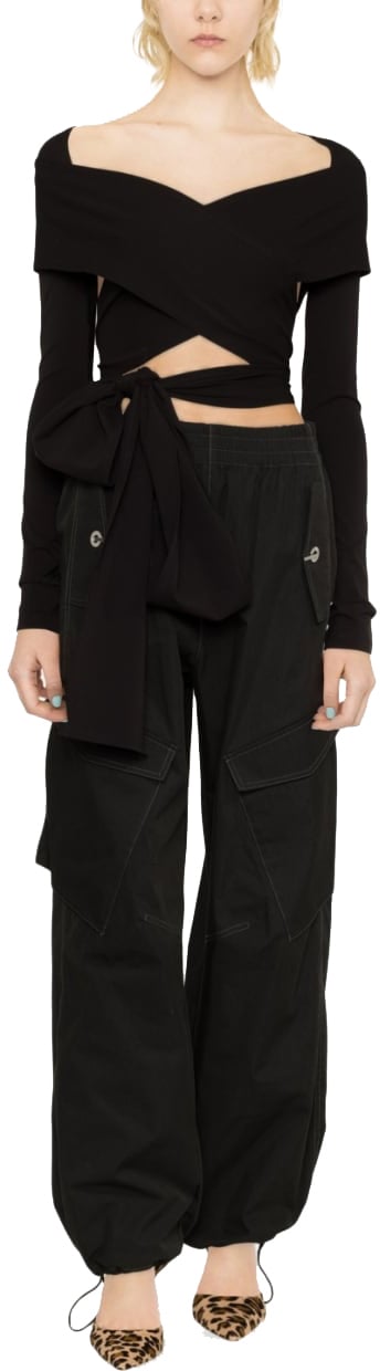 Dolce & Gabbana Tied Up Top Zwart