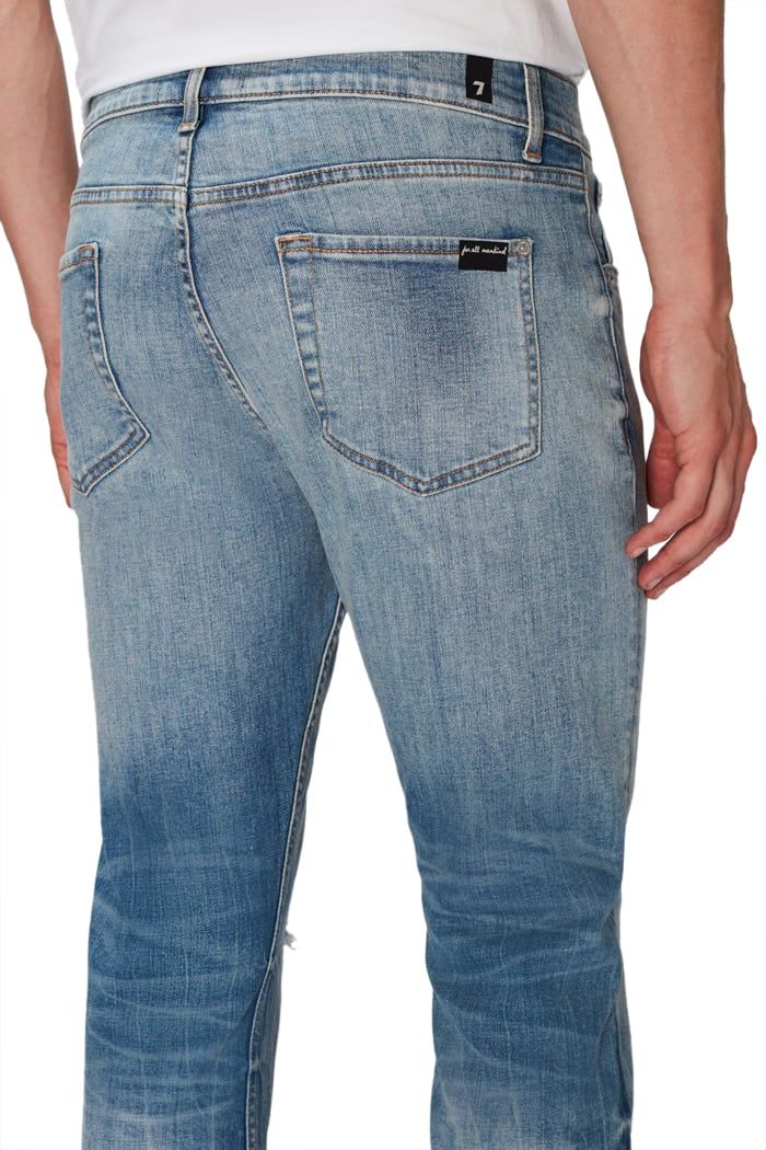 7 For All Mankind Slimmy Tapered Jeans Blauw