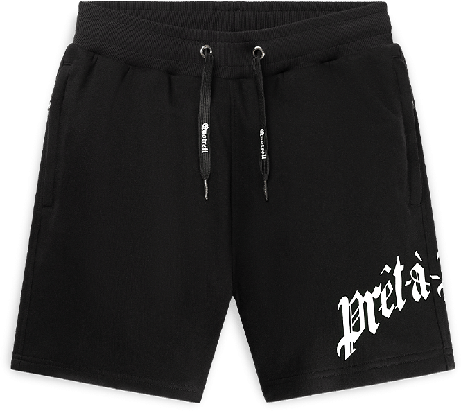 Quotrell Miami Shorts | Black/white Zwart