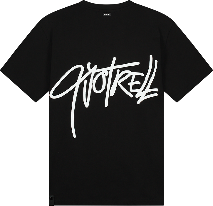 Quotrell Monterey T-shirt | Black/white Zwart