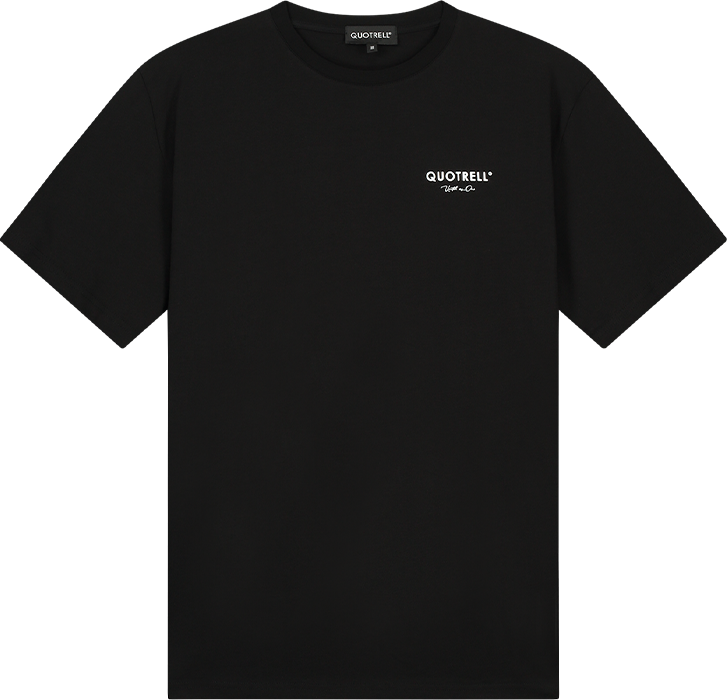 Quotrell Jaipur T-shirt | Black/white Zwart