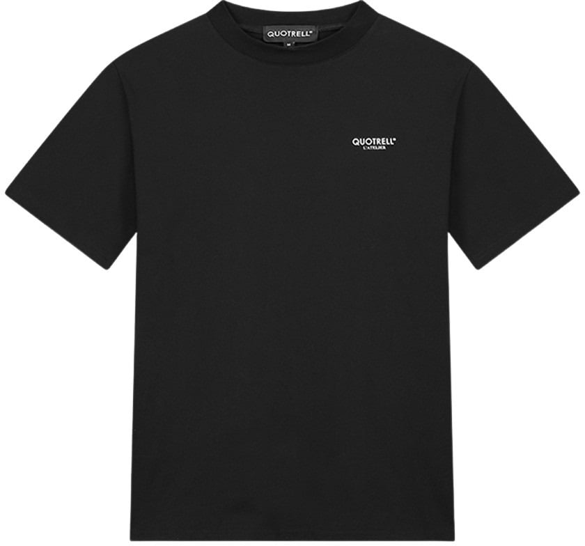 Quotrell Quotrell L'Atelier T-Shirt Zwart - Wit Zwart