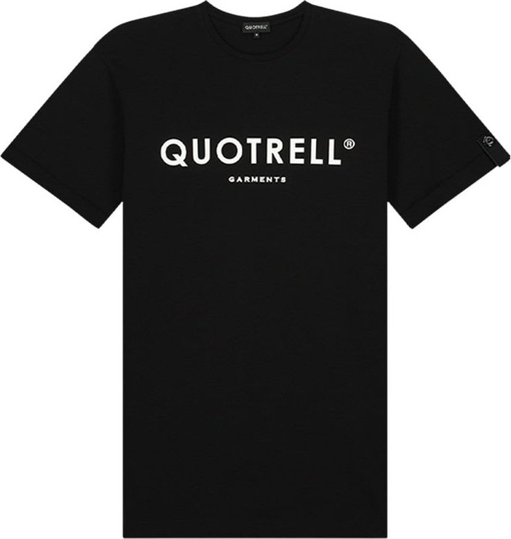 Quotrell Basic Garments T-shirt | Black/white Zwart