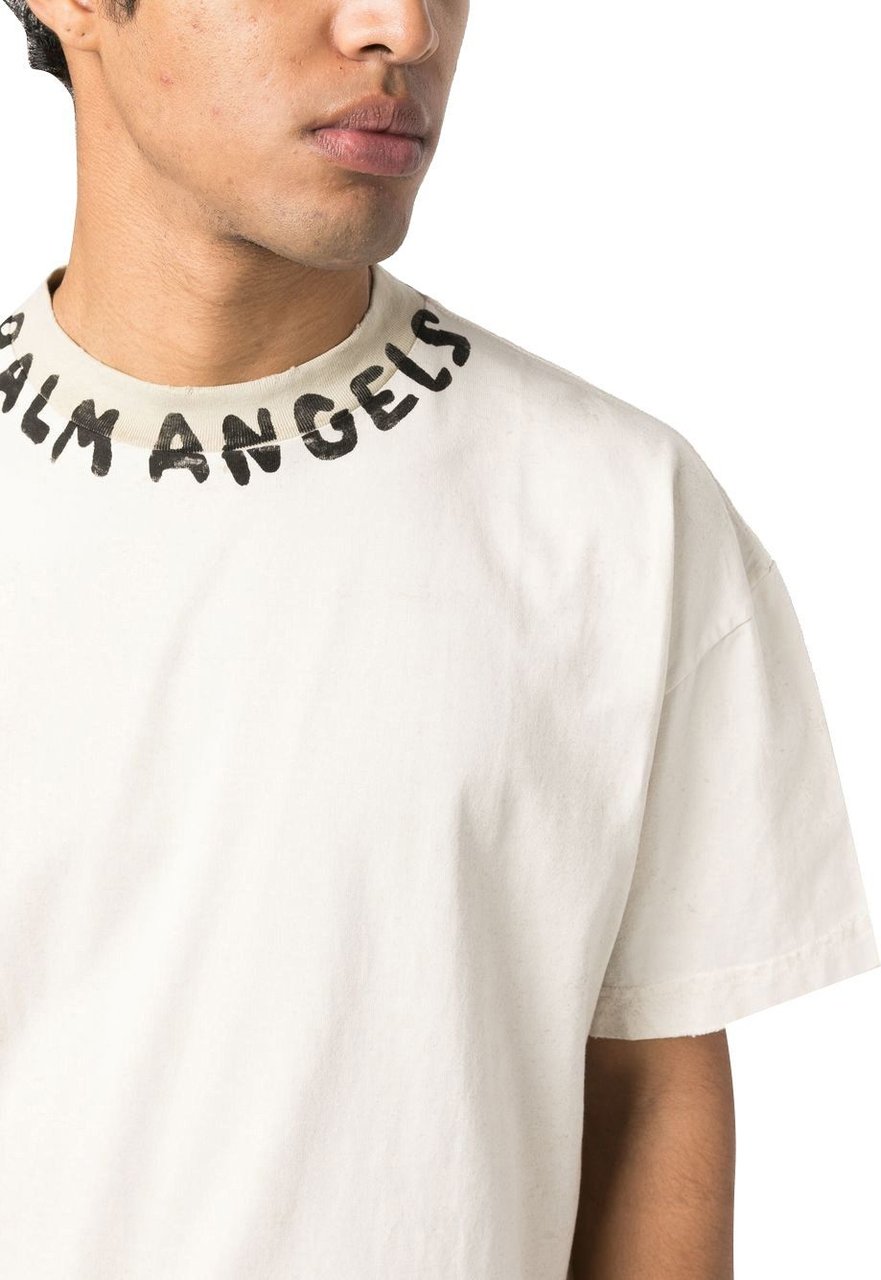Palm Angels T-shirts and Polos White White Wit