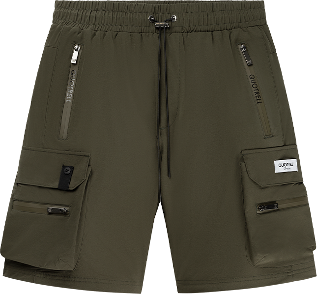 Quotrell Seattle Cargo Shorts | Army Green Groen