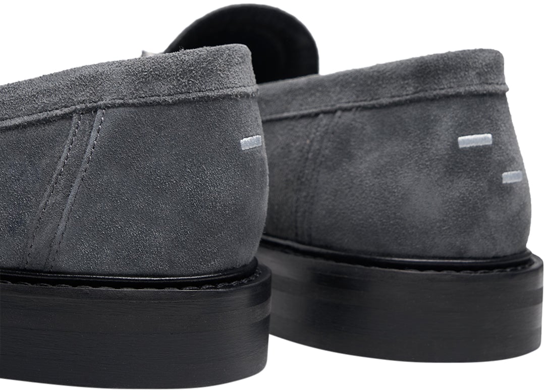 Filling Pieces Loafer Suede Dark Grey Grijs