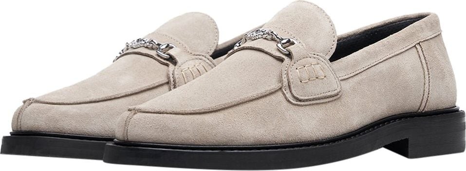 Filling Pieces Loafer Suede Taupe Beige