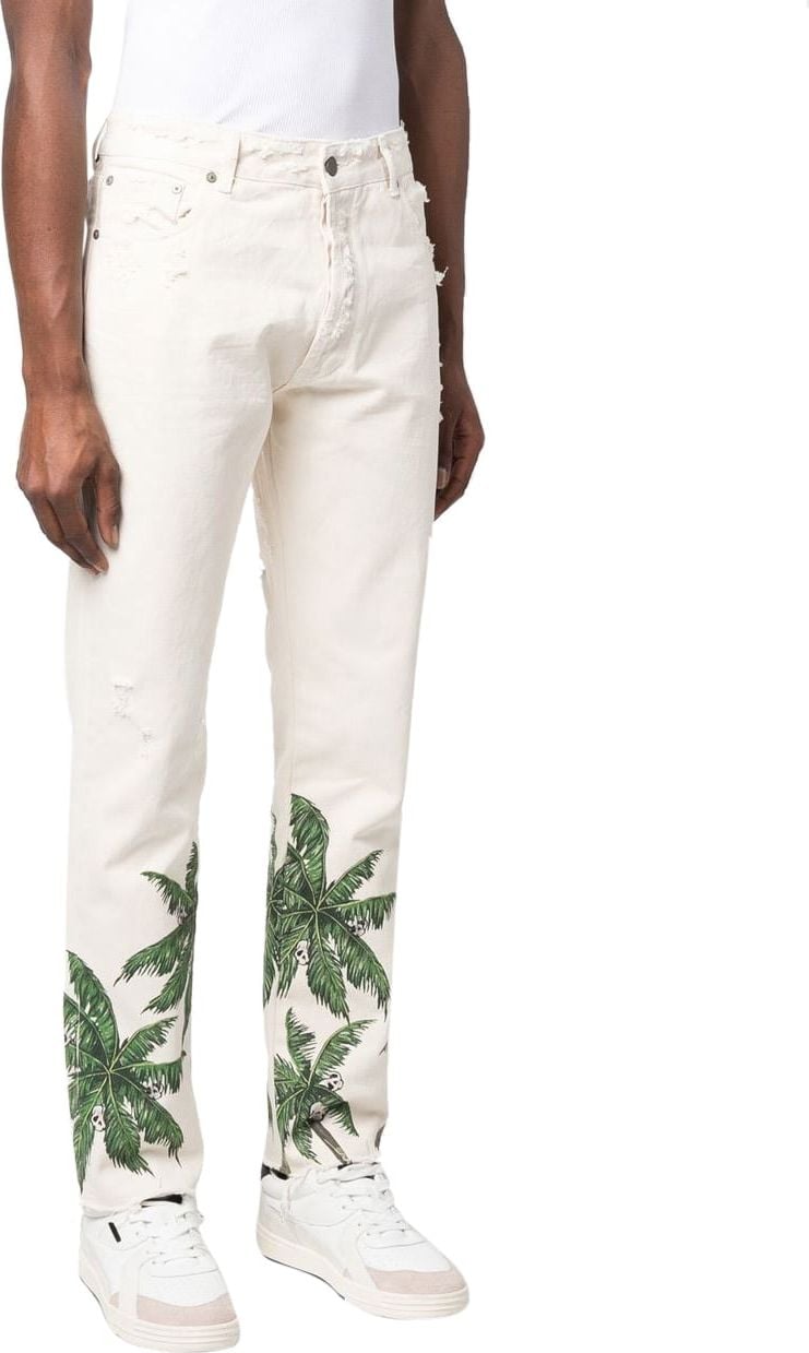Palm Angels Jeans White Wit
