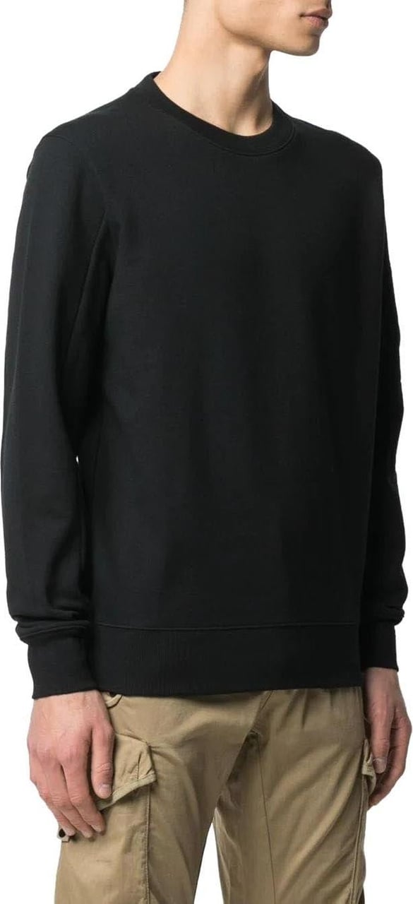 CP Company C.p. Company Diagonal Raised Fleece Black Sweatshirt Black Zwart