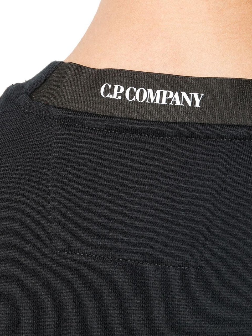 CP Company C.p. Company Diagonal Raised Fleece Black Sweatshirt Black Zwart